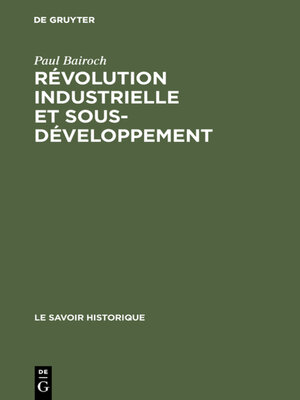cover image of Révolution industrielle et sous-développement